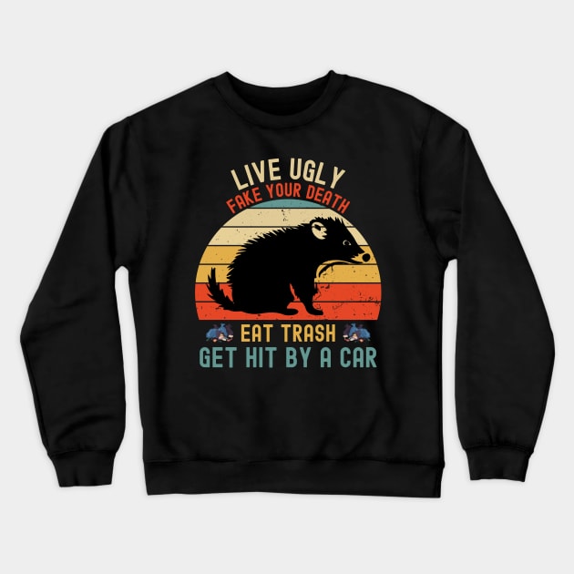 OPOSSUM QUOTES Crewneck Sweatshirt by Magnificent Butterfly